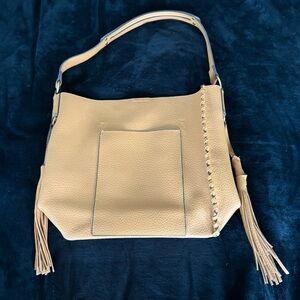 Rust Vegan Leather Shoulder/ Tote Bag